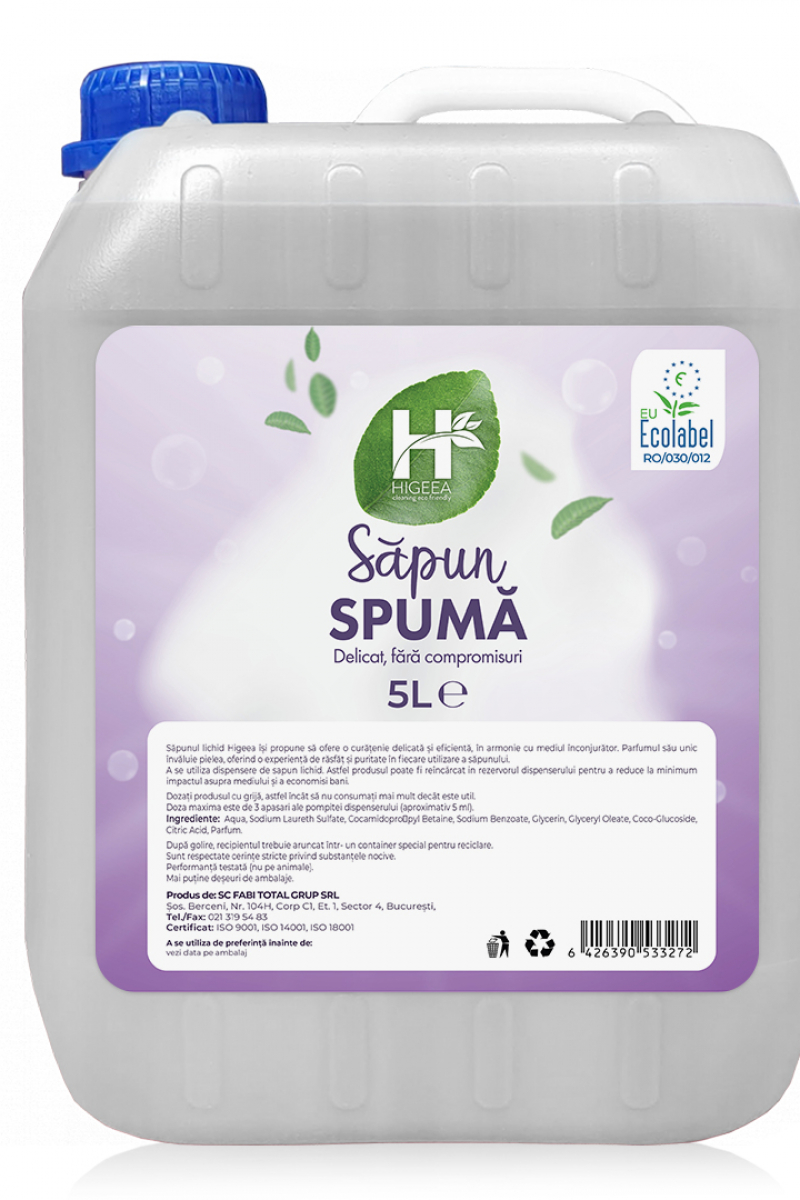 HIGEEA Sapun spuma - ECOLABEL 5L